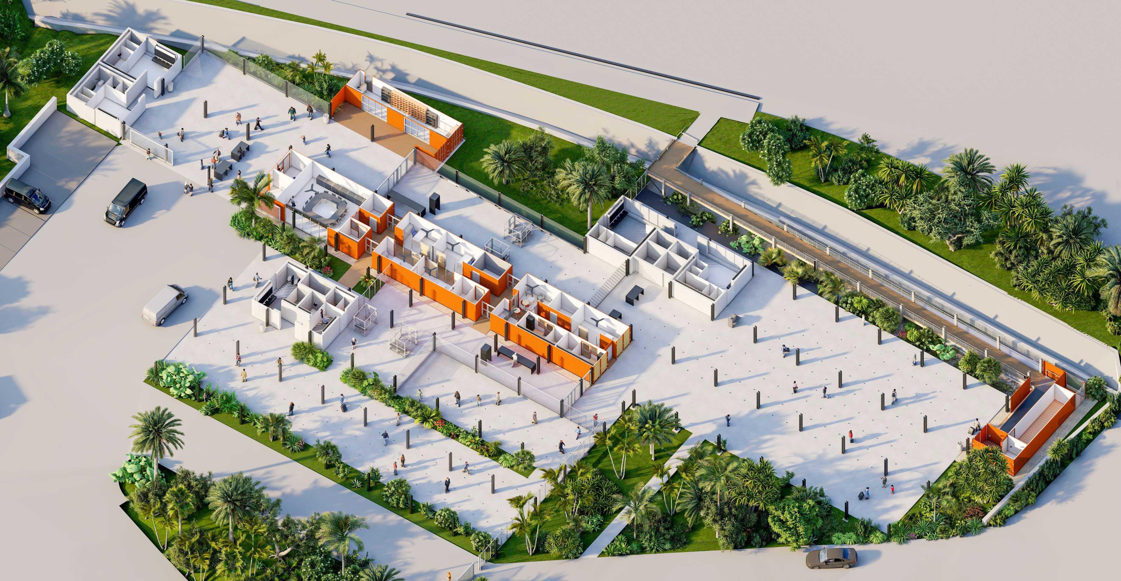 Plan coupe de la gare maritime du Port de La Réunion LAB Réunion