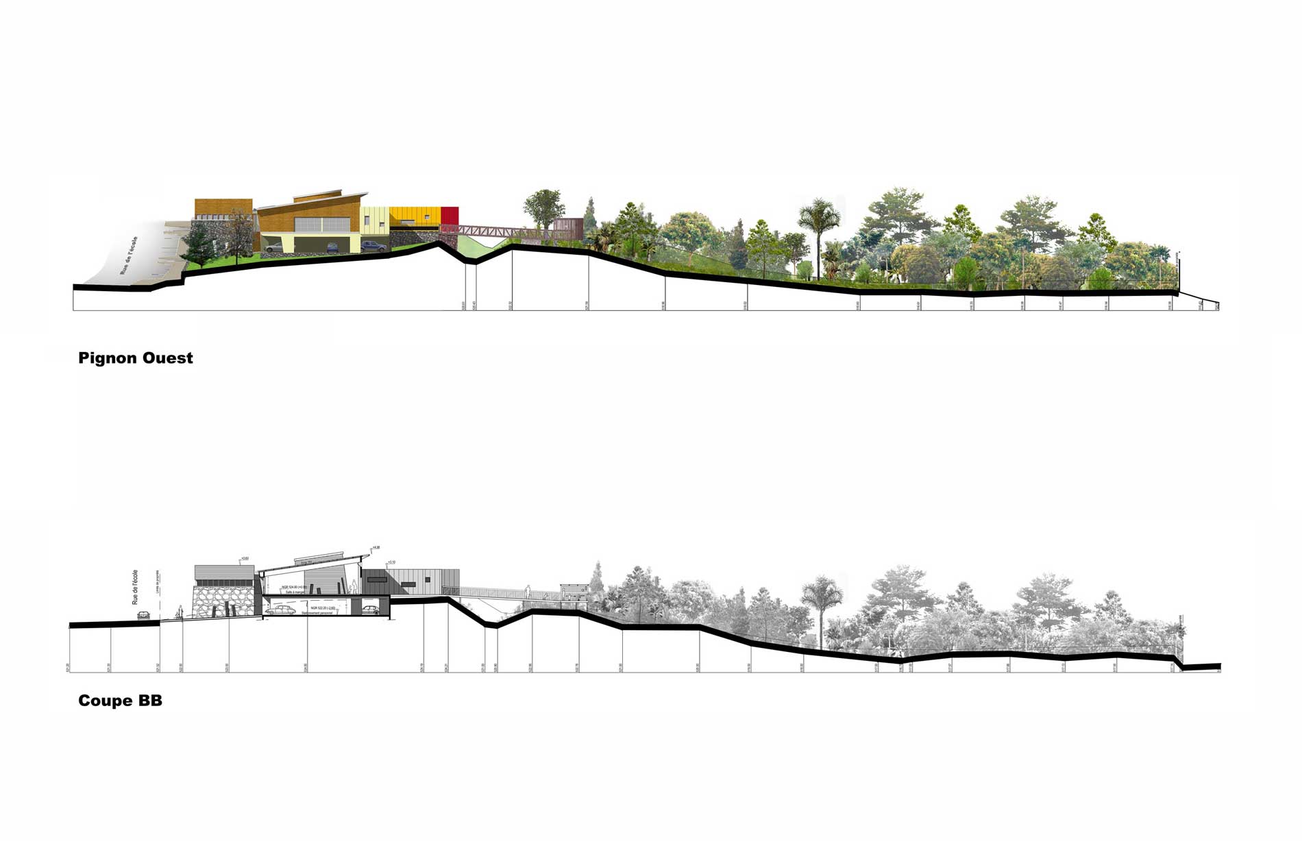 Plan projet crèche du 23ème km LAB Réunion 974